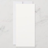 Elegantes Lavender Wedding Menü (Rückseite)