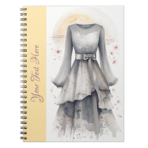 Elegantes LBD-Kleid aus dem 19. Jahrhundert Kleine Notizblock