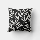 Elegantes leaf botanisches Werftkissen Kissen (Rückseite)