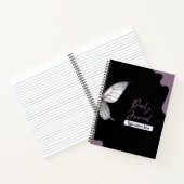 Elegantes Leaf & Butterfly Journal - Lavender&Blac Notizblock (Innenseite)