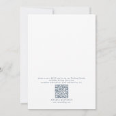 Elegantes Leaf Classic Hochzeitsempfang Einladung (Rückseite)