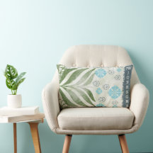 Elegantes Leaf Familienname Accent Pillow