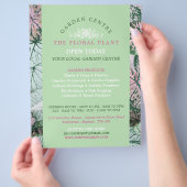 Elegantes Leaf, Gartenzentrum, Gartenbauer Flyer (Hand)