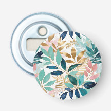 Elegantes Leaf Gemusterter botanischer Chic