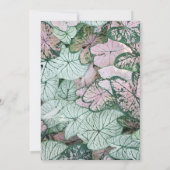 Elegantes Leaf, Party einladen Ankündigung (Rückseite)