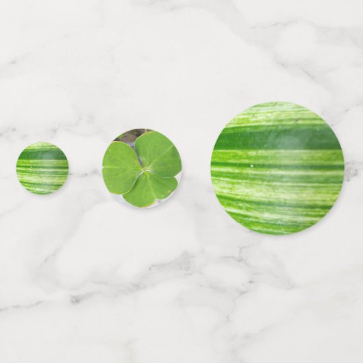 Elegantes Leaf & Pink Light Table Confetti Set Konfetti (Vorderseiten)