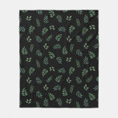 Elegantes Leaf Print Fleece - Gemütliches und stil (Vorderseite)
