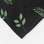 Elegantes Leaf Print Fleece - Gemütliches und stil (Ecke)