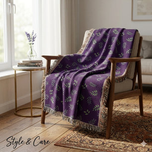 Elegantes Leaf Print Fleece - Gemütliches und stil Decke