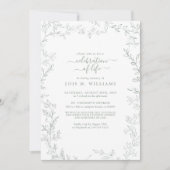 Elegantes Leaf Sage Grüne Feier des Lebens Einladung (Vorderseite)