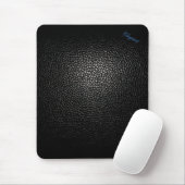 Elegantes Leather Black Style Pad Mousepad (Mit Mouse)
