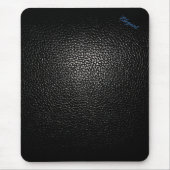 Elegantes Leather Black Style Pad Mousepad (Vorne)