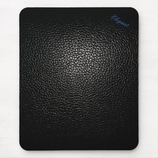 Elegantes Leather Black Style Pad Mousepad (Vorne)