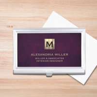 Elegantes Leather Luxury Gold Monogram