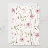 Elegantes Leben im Brautparty der Schmetterlinge Einladung (Rückseite)