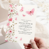 Elegantes Leben im Brautparty der Schmetterlinge Einladung