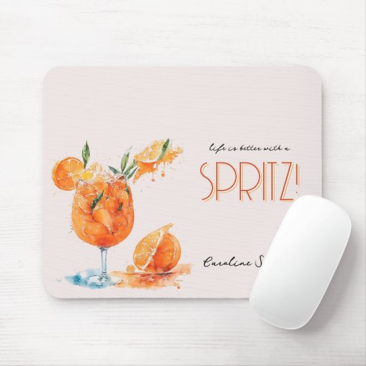 Elegantes Leben ist besser mit einem Spritz Wasser Mousepad (Mit Mouse)