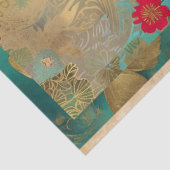 Elegantes, lebendiges, farbenfrohes und blumengesc seidenpapier (Ausschnitt)