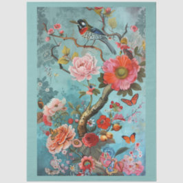 Elegantes, lebendiges, farbenfrohes und blumengesc seidenpapier