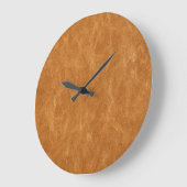 Elegantes Lederhintergrund Große Wanduhr (Winkel)