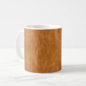 Elegantes Lederhintergrund Kaffeetasse (Vorderseite Links)