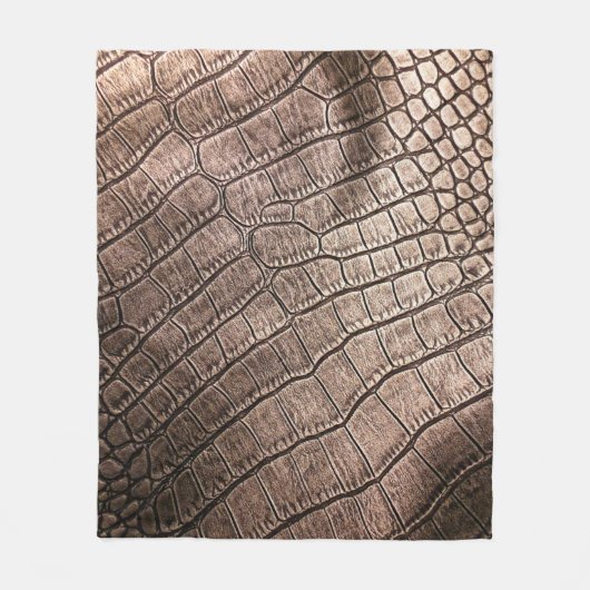 Elegantes Ledermuster nah. Fleecedecke (Vorderseite)
