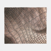 Elegantes Ledermuster nah. Fleecedecke (Vorderseite (Horizontal))