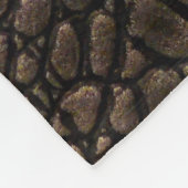 Elegantes Ledermuster nah. Fleecedecke (Ecke)