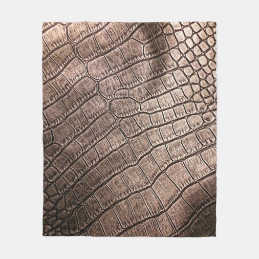 Elegantes Ledermuster nah. Fleecedecke (Vorderseite)