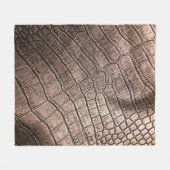 Elegantes Ledermuster nah. Fleecedecke (Vorderseite (Horizontal))