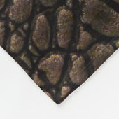 Elegantes Ledermuster nah. Fleecedecke (Ecke)