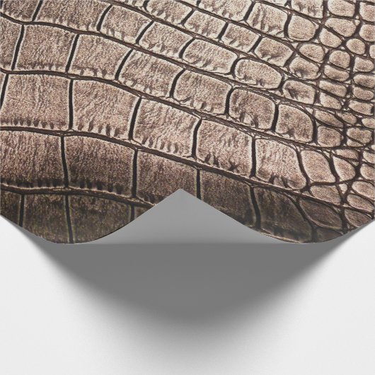 Elegantes Ledermuster nah. Geschenkpapier (Ecke)
