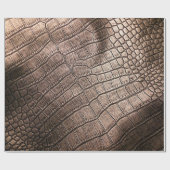 Elegantes Ledermuster nah.  Geschenkpapier (Flach)