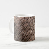 Elegantes Ledermuster nah. Kaffeetasse (Vorderseite Links)