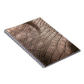 Elegantes Ledermuster nah. Notizblock (Rechte Seite)