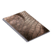 Elegantes Ledermuster nah. Notizblock (Rechte Seite)