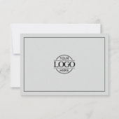 Elegantes, leicht graues Geschenkzertifikat (Rückseite)