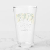 Elegantes Lemon Brautparty Glass Glas (Rückseite)