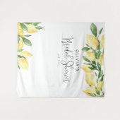 Elegantes Lemon Brautparty Tapestry Wandteppich (Vorderseite (Horizontal))