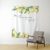Elegantes Lemon Brautparty Tapestry Wandteppich (Beispiel)