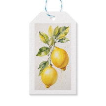 Elegantes Lemon Wasserfarbendesign