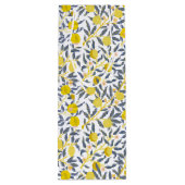 Elegantes Lemon Weinmuster wählen Sie Ihre Farbe Geschenktüte Für Weinflaschen (Rückseite)