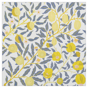 Elegantes Lemon Weinmuster wählen Sie Ihre Farbe Stoff