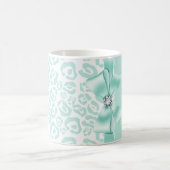 Elegantes Leopard-Bogen u. Diamant Kaffeetasse (Mittel)