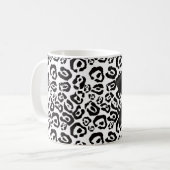 Elegantes Leopard-Bogen u. Diamant Kaffeetasse (Vorderseite Links)