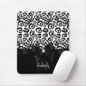 Elegantes Leopard-Bogen u. Diamant Mousepad (Mit Mouse)