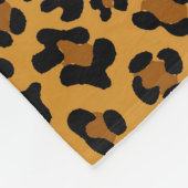 Elegantes Leopard-Druck-Rosa punktiert Girly Fleecedecke (Ecke)