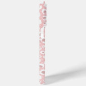 Elegantes Leopard Muster Rose Gold Rosa Weiß Case-Mate iPhone Hülle (Rückseite / Rechts)