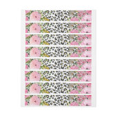 Elegantes Leopard Print und Blumendesign (Bogen)