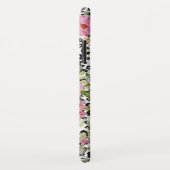 Elegantes Leopard Print und Blumendesign Case-Mate iPhone Hülle (Hinten/Rechts)